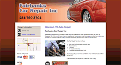Desktop Screenshot of fairbankscarrepair.net