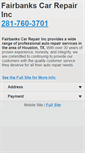 Mobile Screenshot of fairbankscarrepair.net